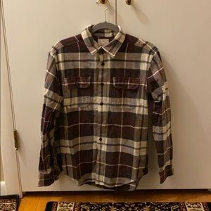American eagle brown and tan flannel M/M